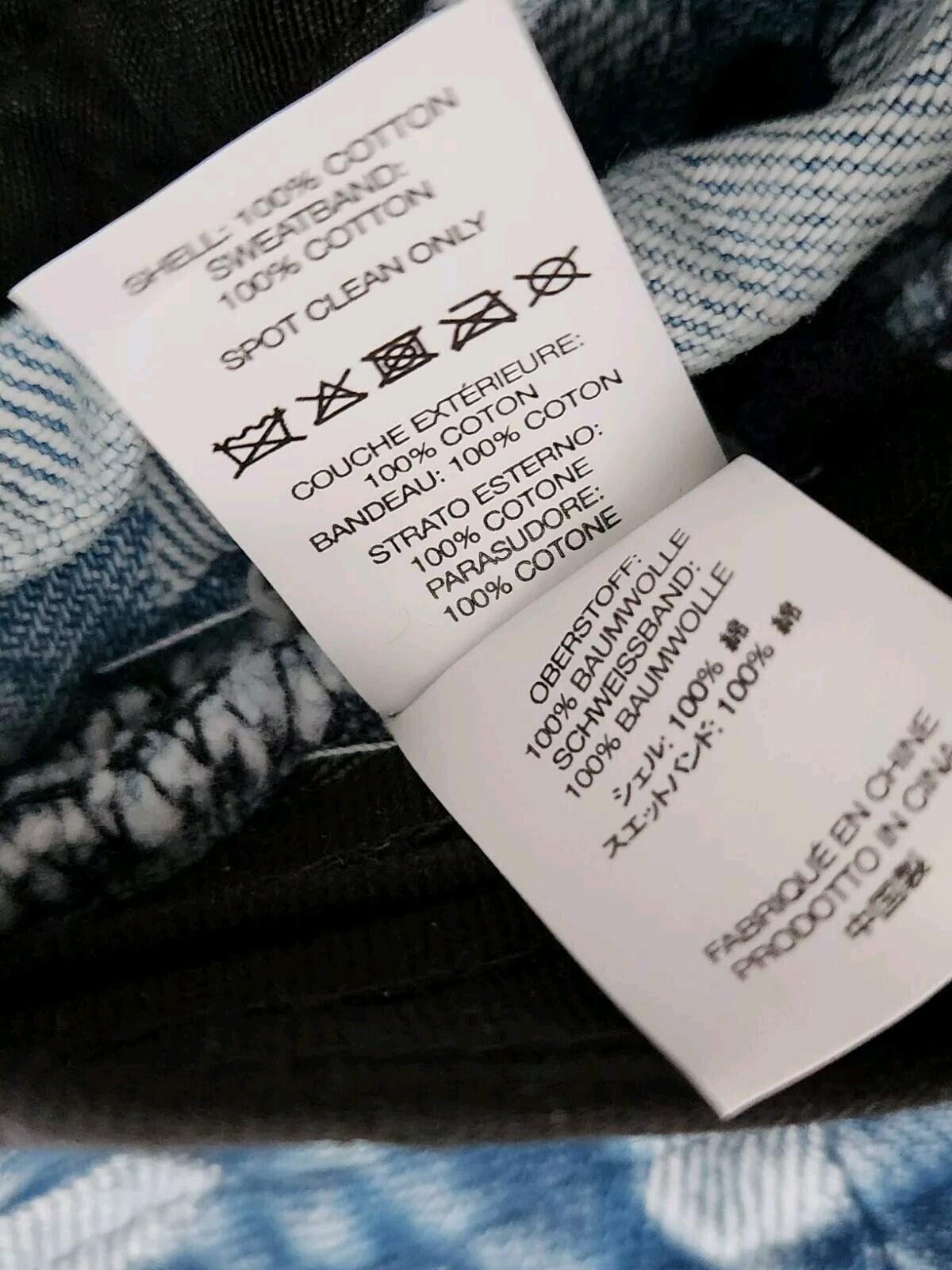 SS22 Supreme Fat Tip Jacquard Denim Crusher Hat Blue Size S/M