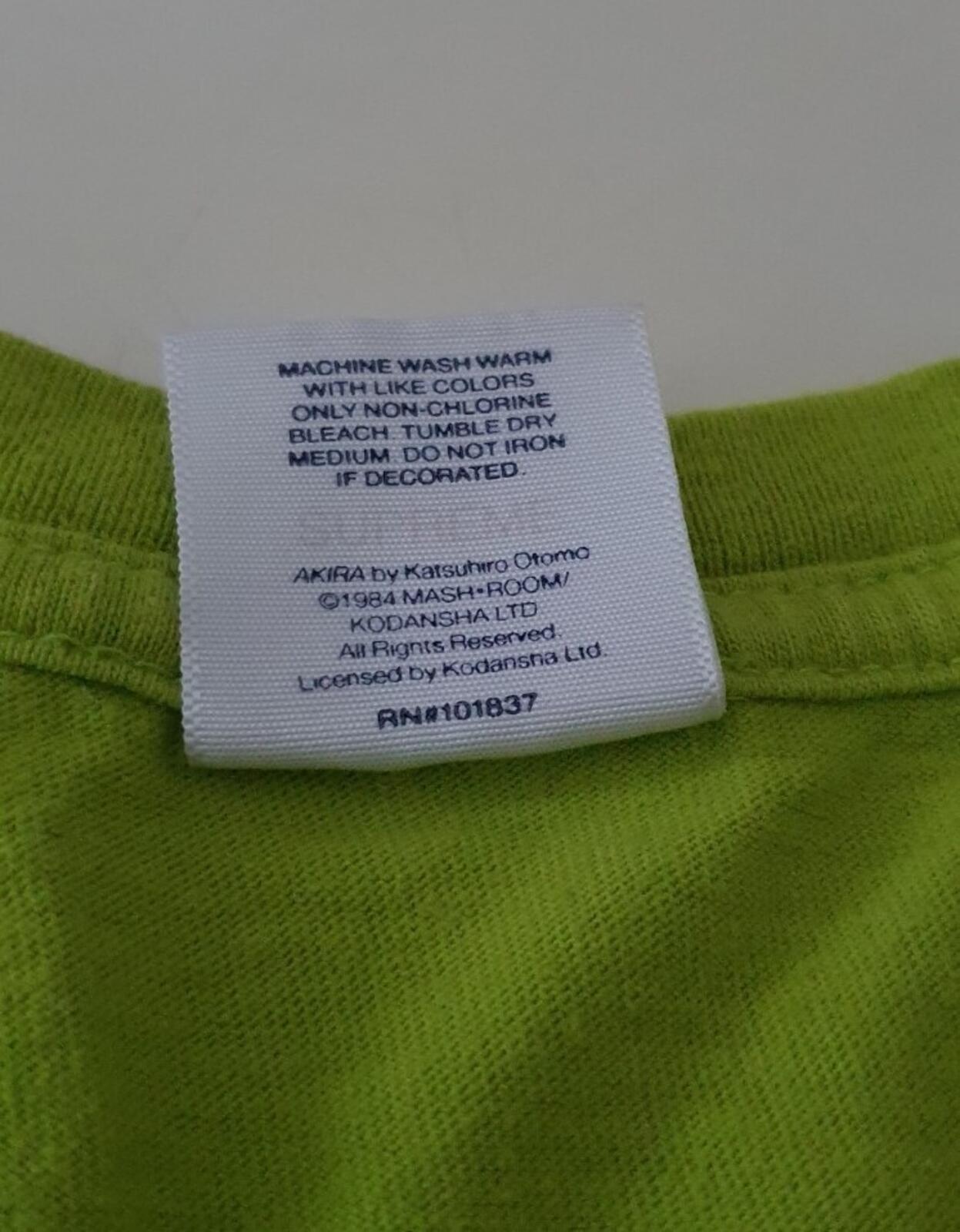 FW17 Supreme x Akira Pill Lime tee size L large T-shirt Anime Japanese