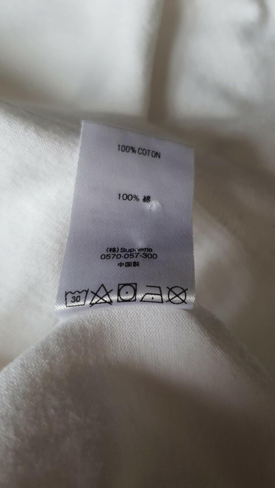 SS19 Supreme Mesh Stripe Pocket tee S/S Top size L Large white t-shirt box logo