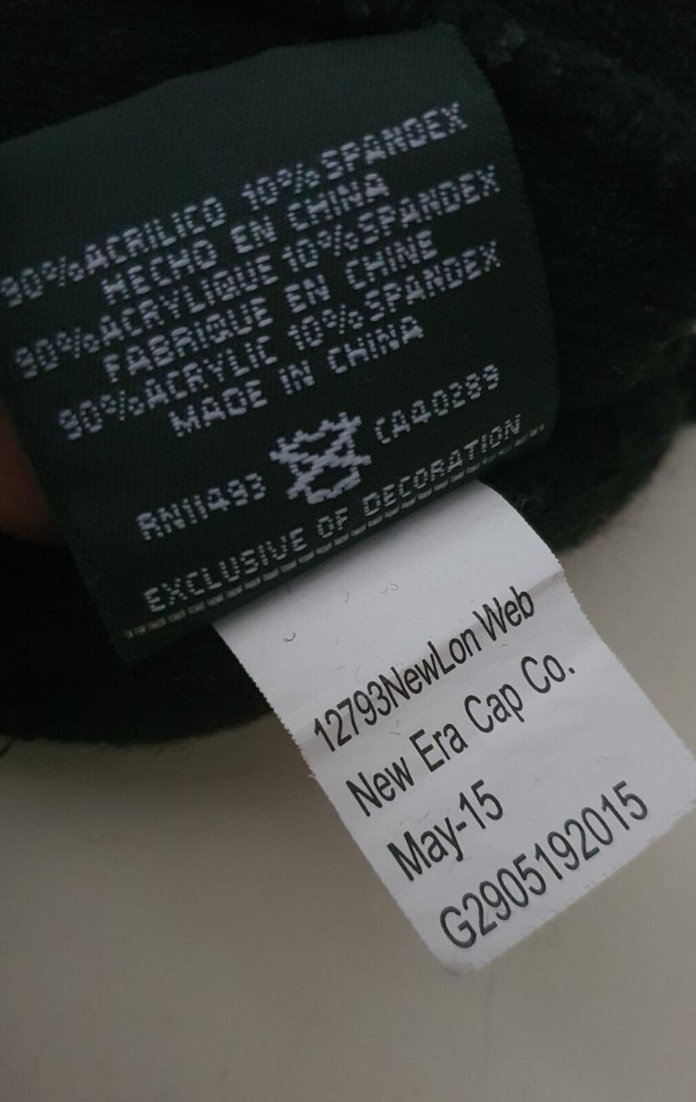 FW15 Supreme Banner New Era black / blue beanie small box logo Rare