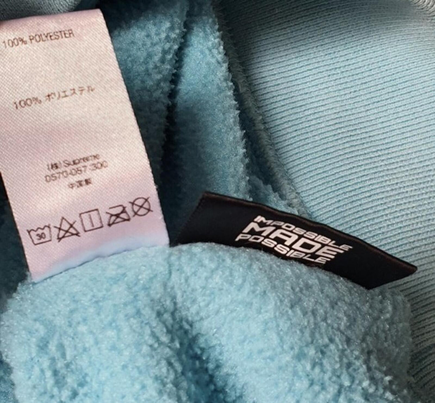 FW18 Supreme Polartec Fleece Crewneck Small Logo size L large teal sweatshirt