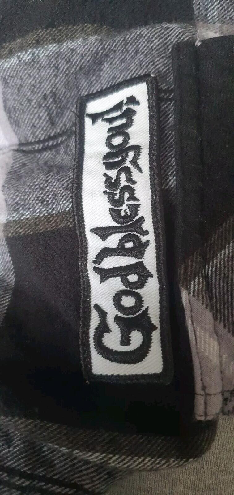 FW17 Supreme God Bless kariertes Flanellhemd Schwarz Größe M Medium Blessed