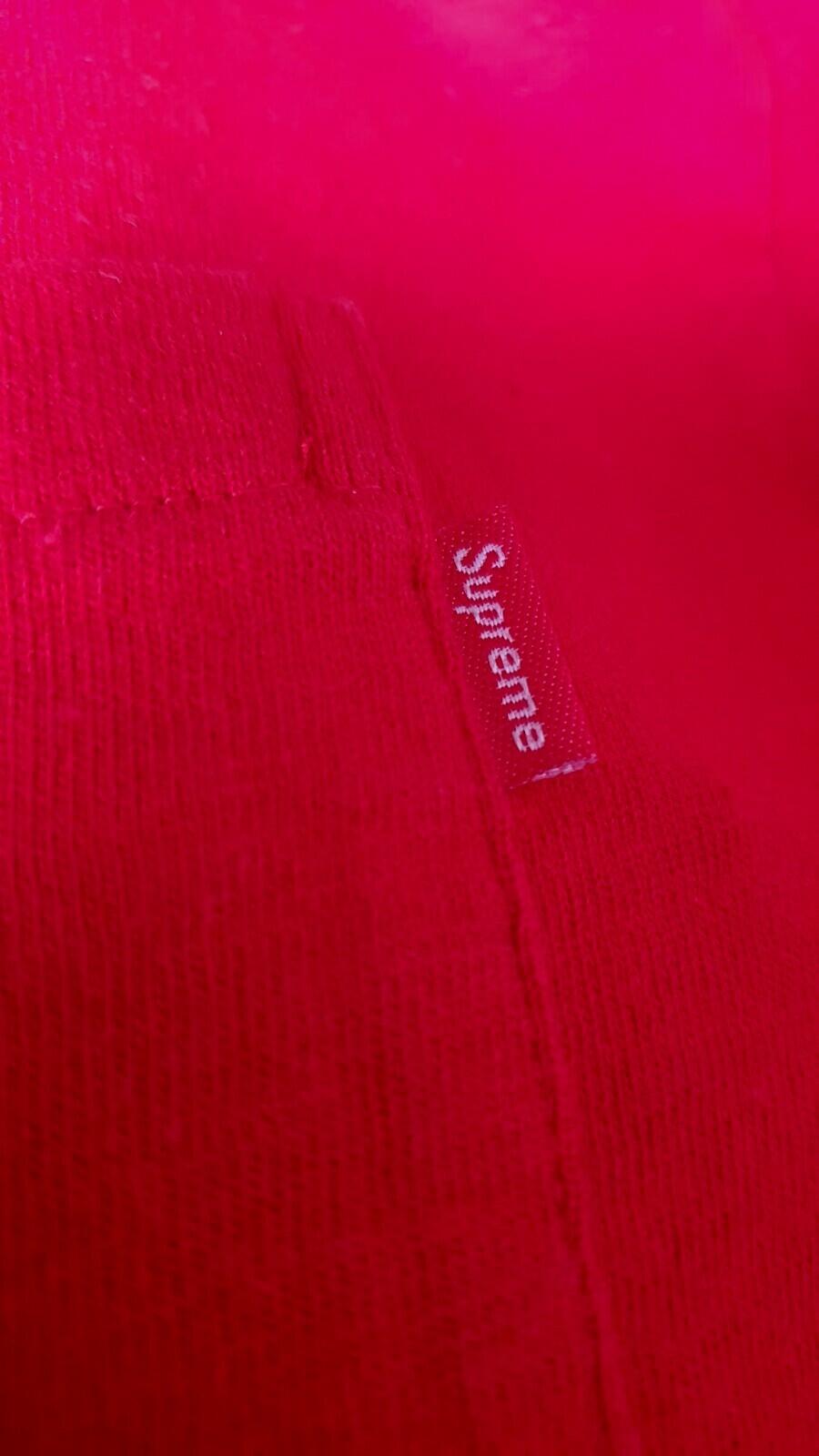 FW19 Supreme L/S Pocket Tee Red Size L