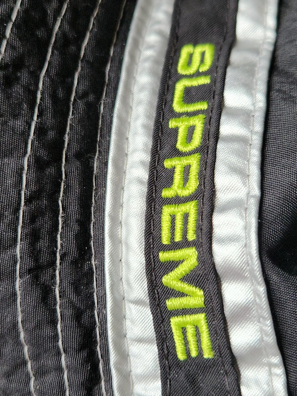 SS19 Supreme Contrast Stitch Crusher Bucket Hat Black Water Resistant Reflective