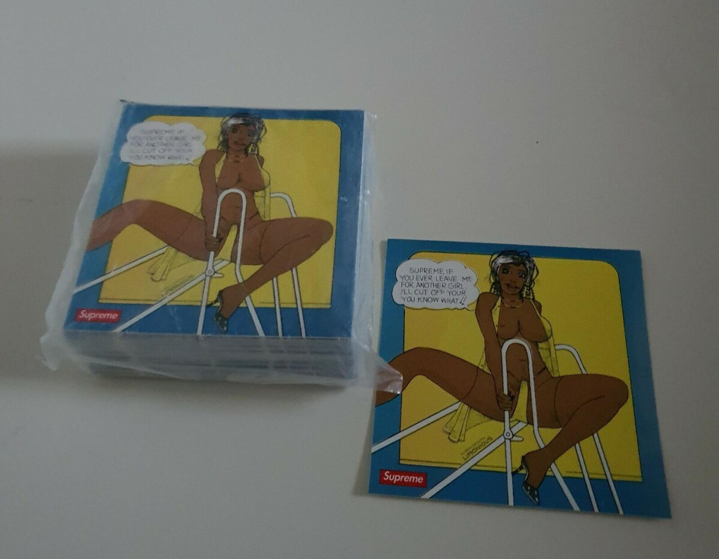 100 SS17 Supreme Wilfred Limonious Undercover Lover Stickers (1x brick)