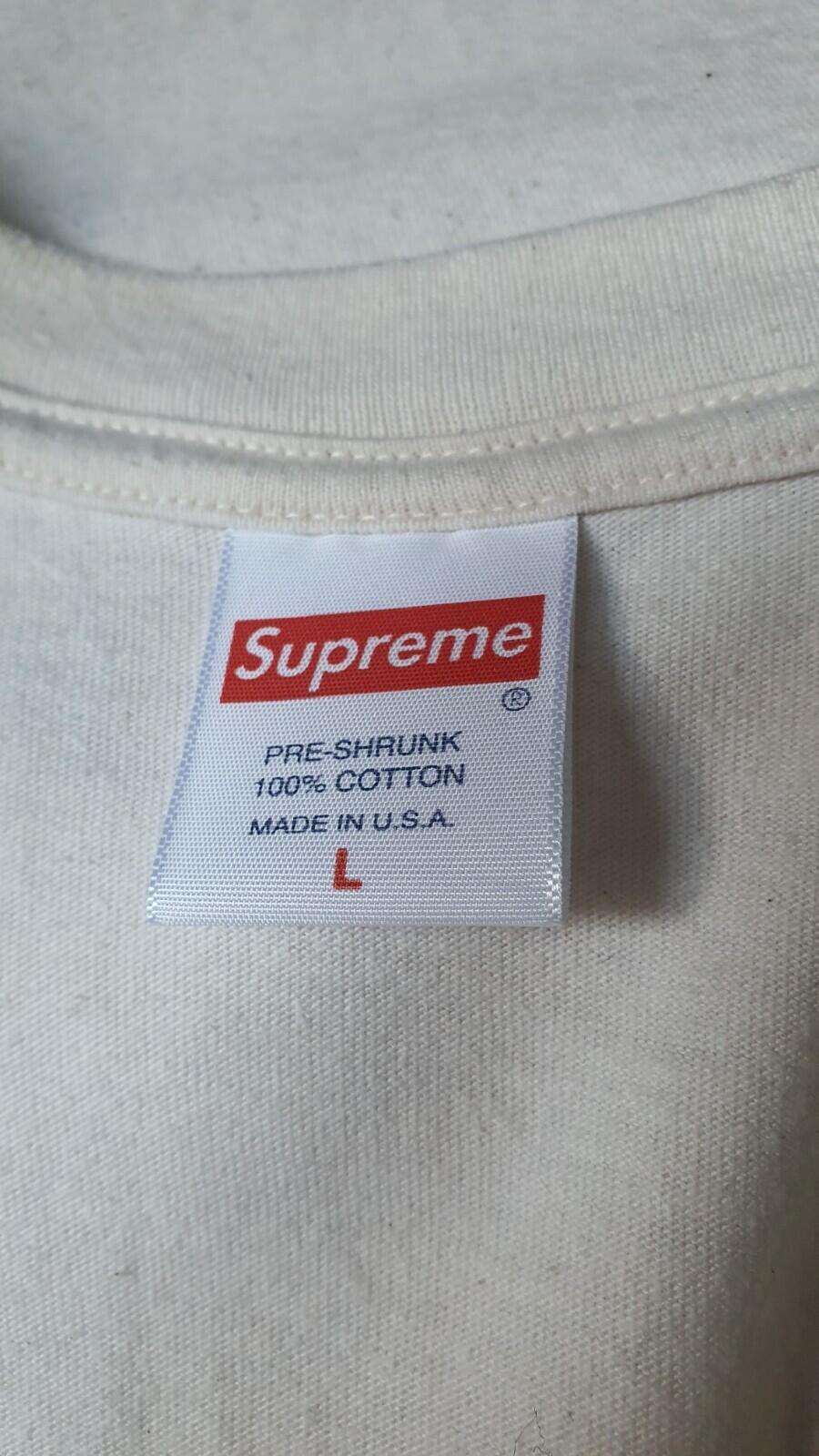 SS21 Supreme Water Pistol Tee Natural Size L