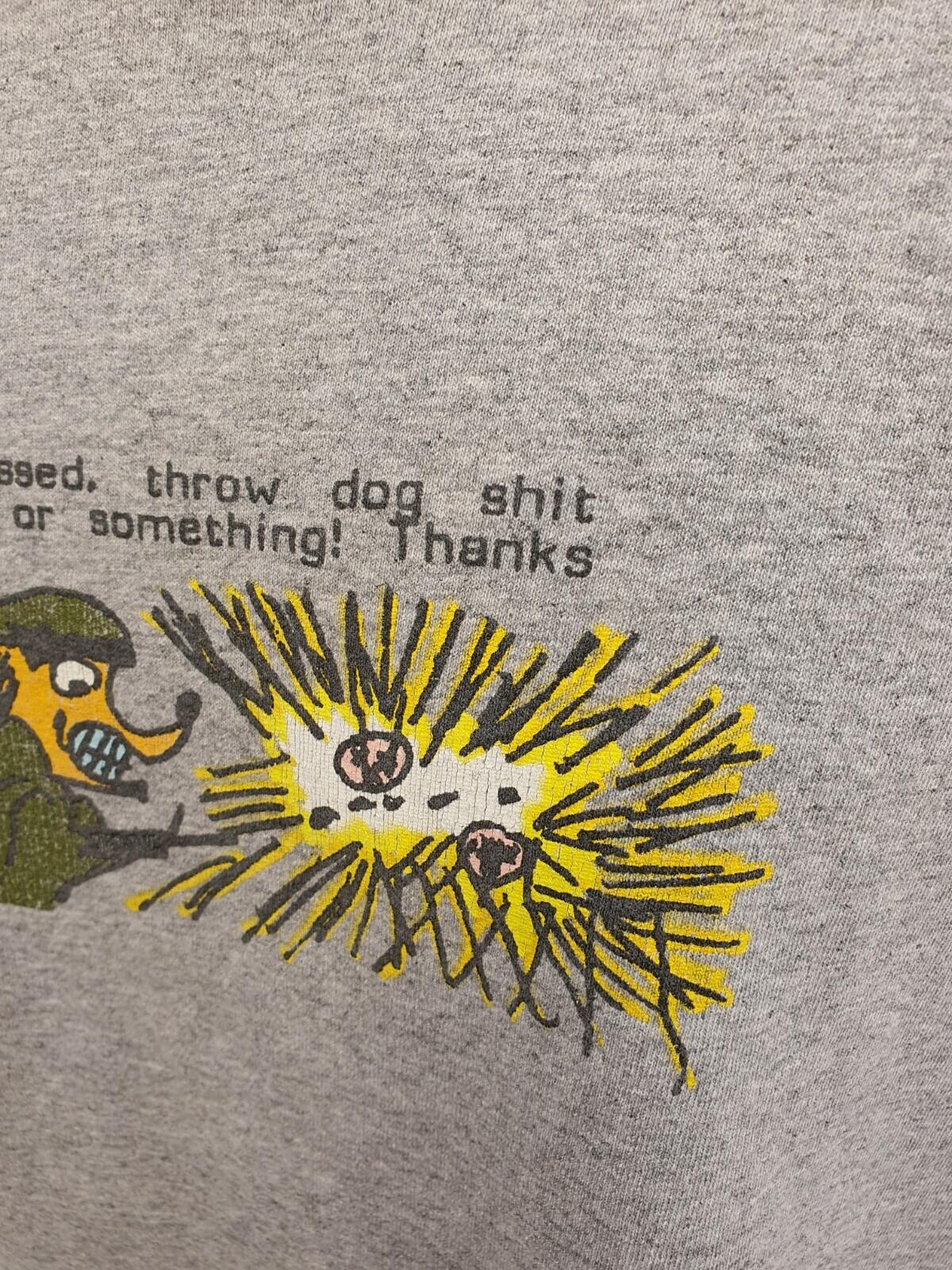 FW17 Supreme Dog Shi* graues T-Shirt Größe XL