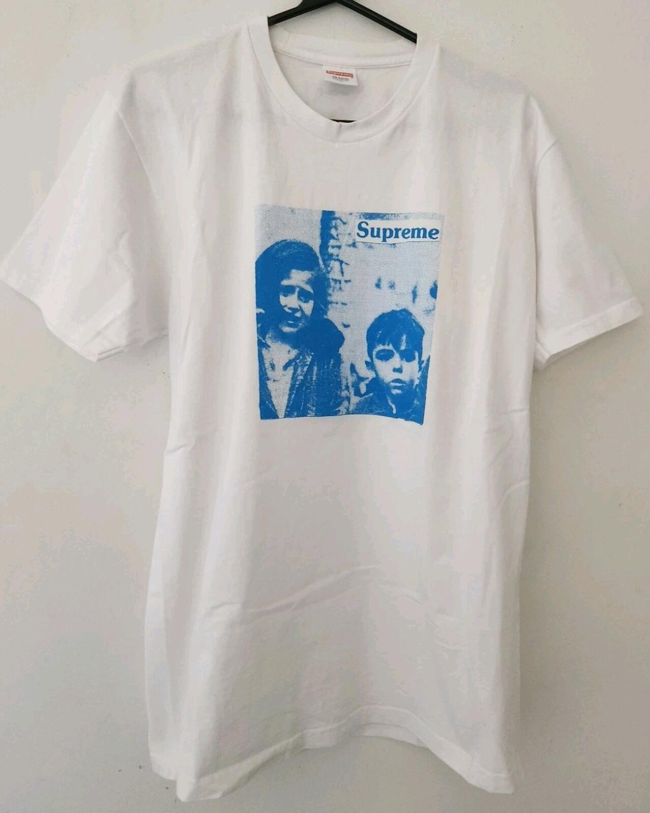 FW15 Supreme x Hypebeast 10. Jubiläum T-Shirt Größe L weiß T-Shirt @IBGDRGN