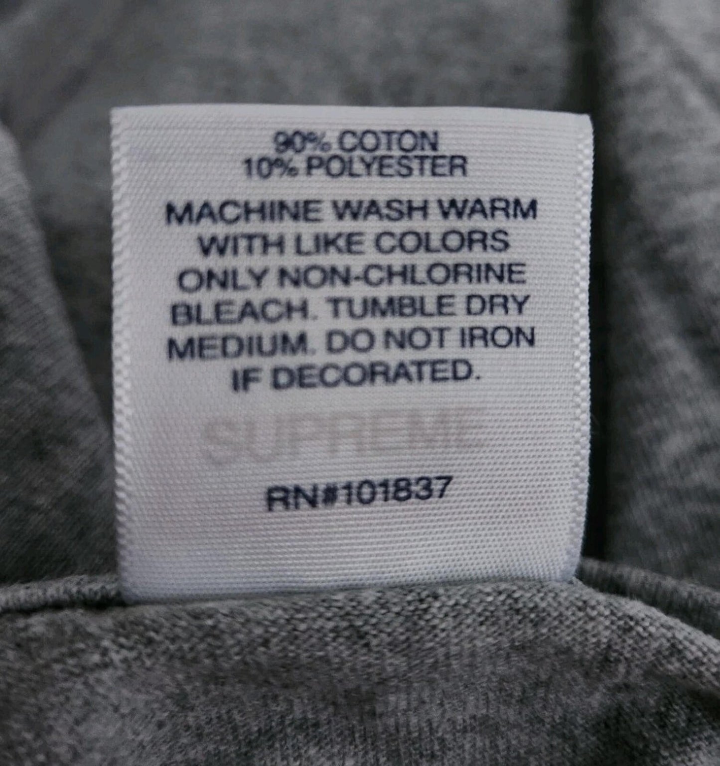 FW19 Supreme Mercenary Tee Gris Jaspeado Talla M