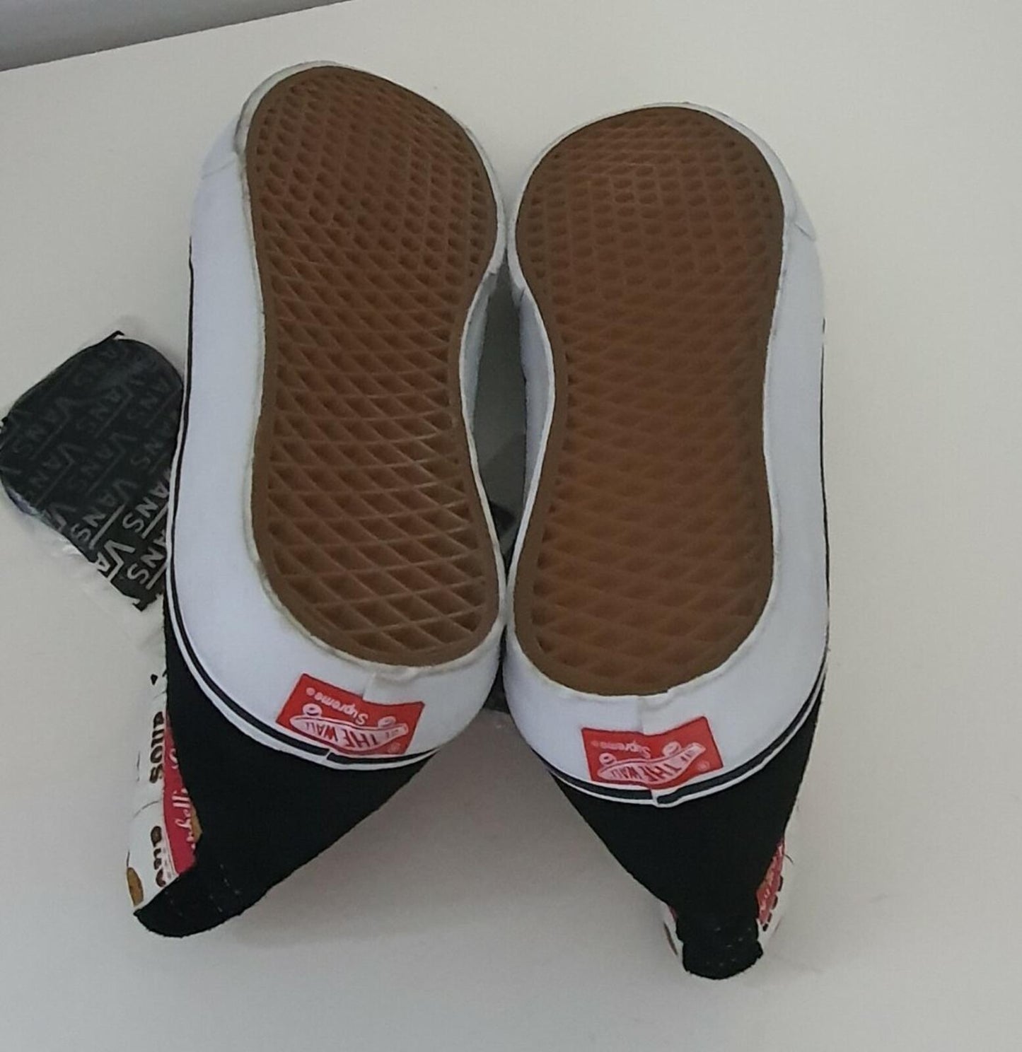 SAMPLE SS12 Supreme x Vans Campbell's Soup Sk8-Hi UK 11 US 12 EUR 46 Andy Warhol