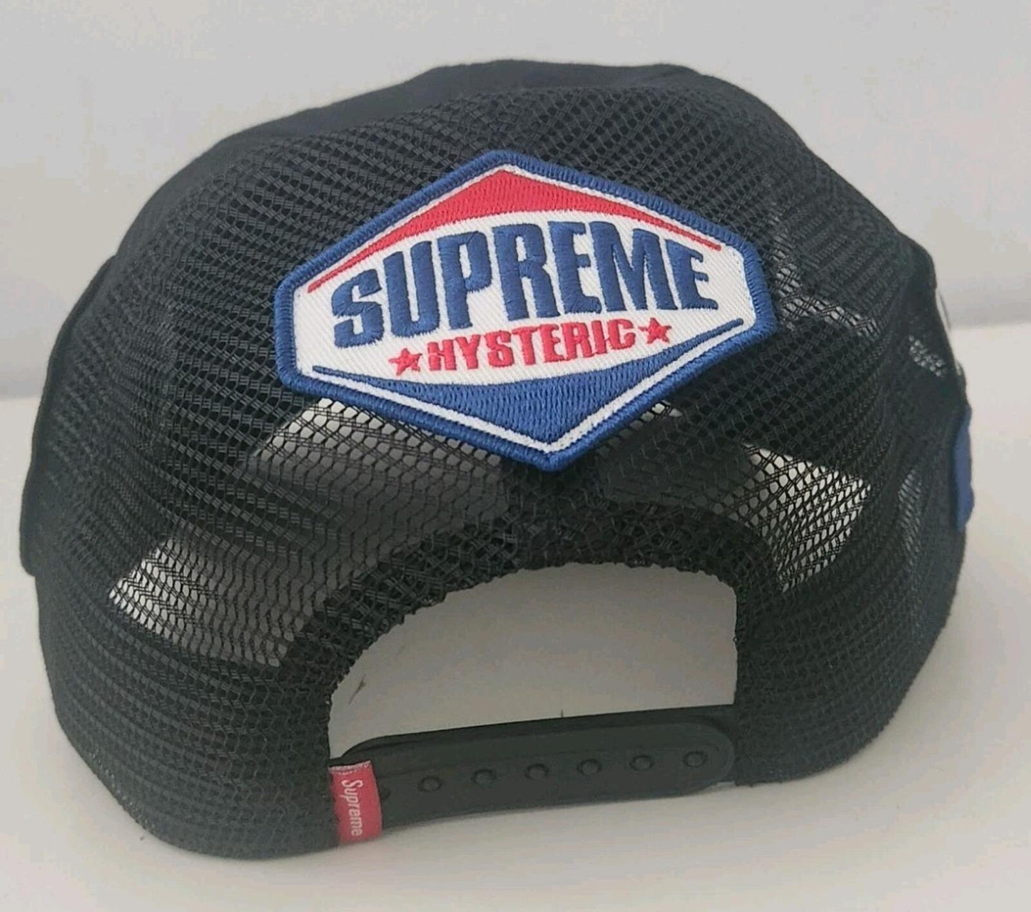FW24 Supreme Hysteric Glamour Vanson Leathers Mesh Back 6-Panel Trucker Cap Hat