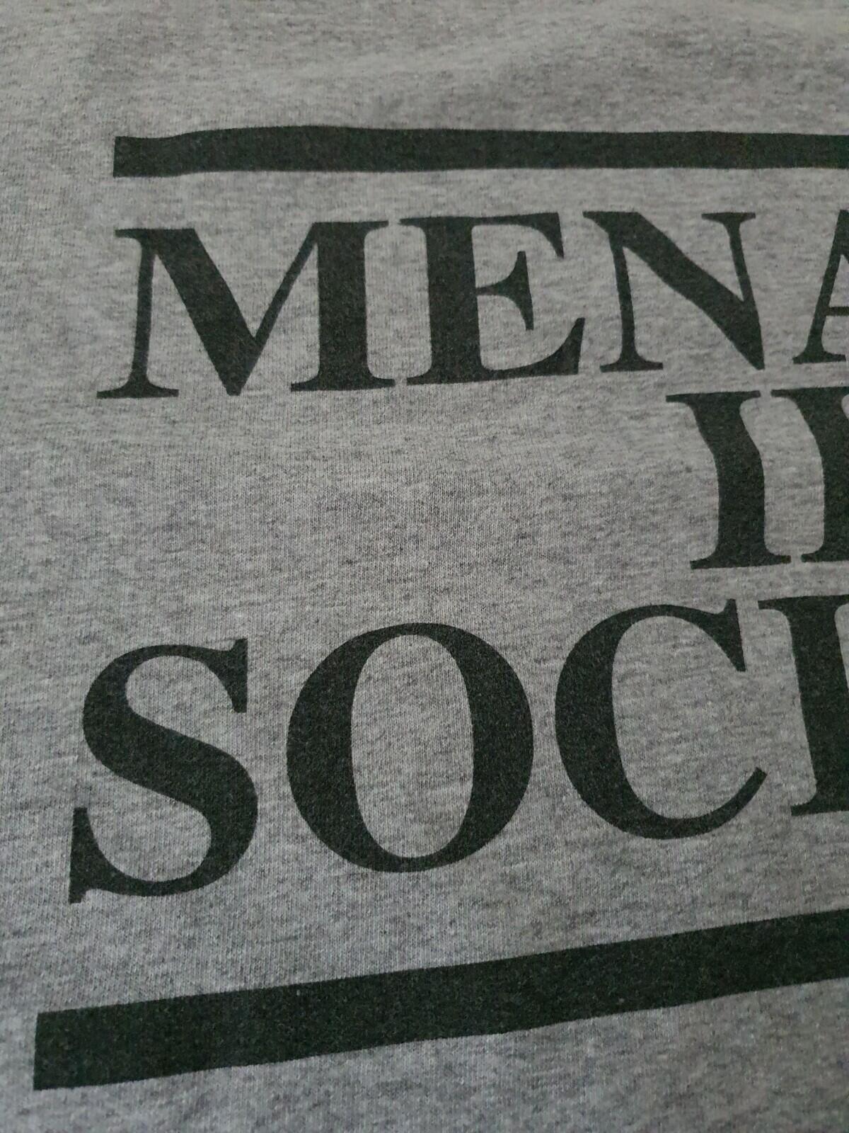 2003 Supreme Land of Opportunity / Menace II Society Tee Heather Grey Size L