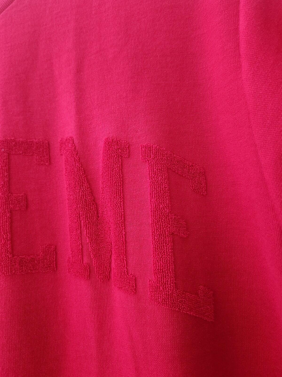 FW19 Supreme Chenille Arc Logo S/S Top camiseta roja talla mediana M