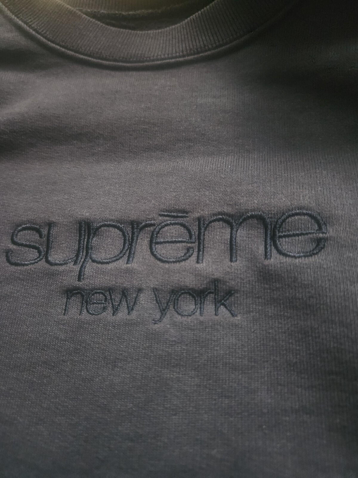 SS19 Supreme Dipped crewneck size S Small black sweatshirt New York Jumper