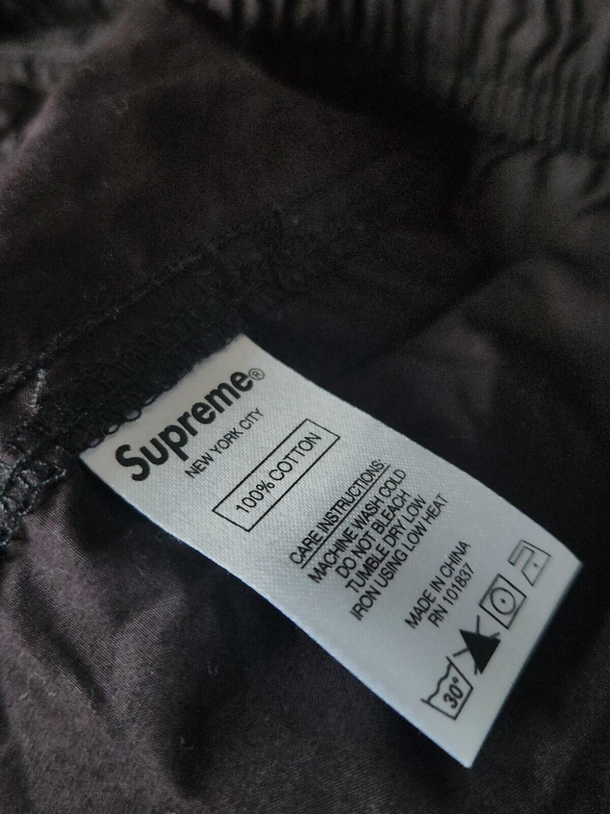 SS21 Supreme Cotton Cinch Pant Black Size M  32