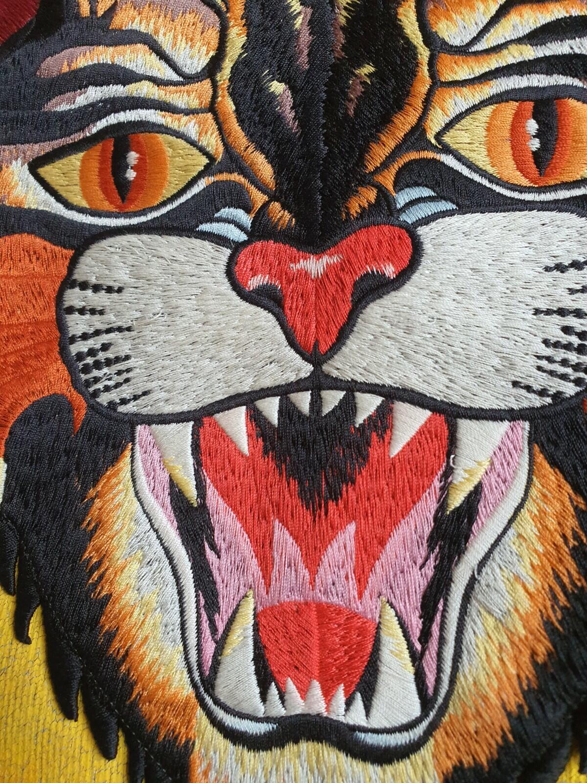 GUCCI Angry Cat Applique Oversized Distressed Hoodie £1440