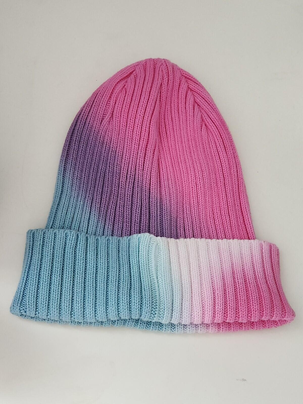 SS19 Supreme Dyed Beanie Pink Tie Dye Hat Small Box Logo Made In Korea