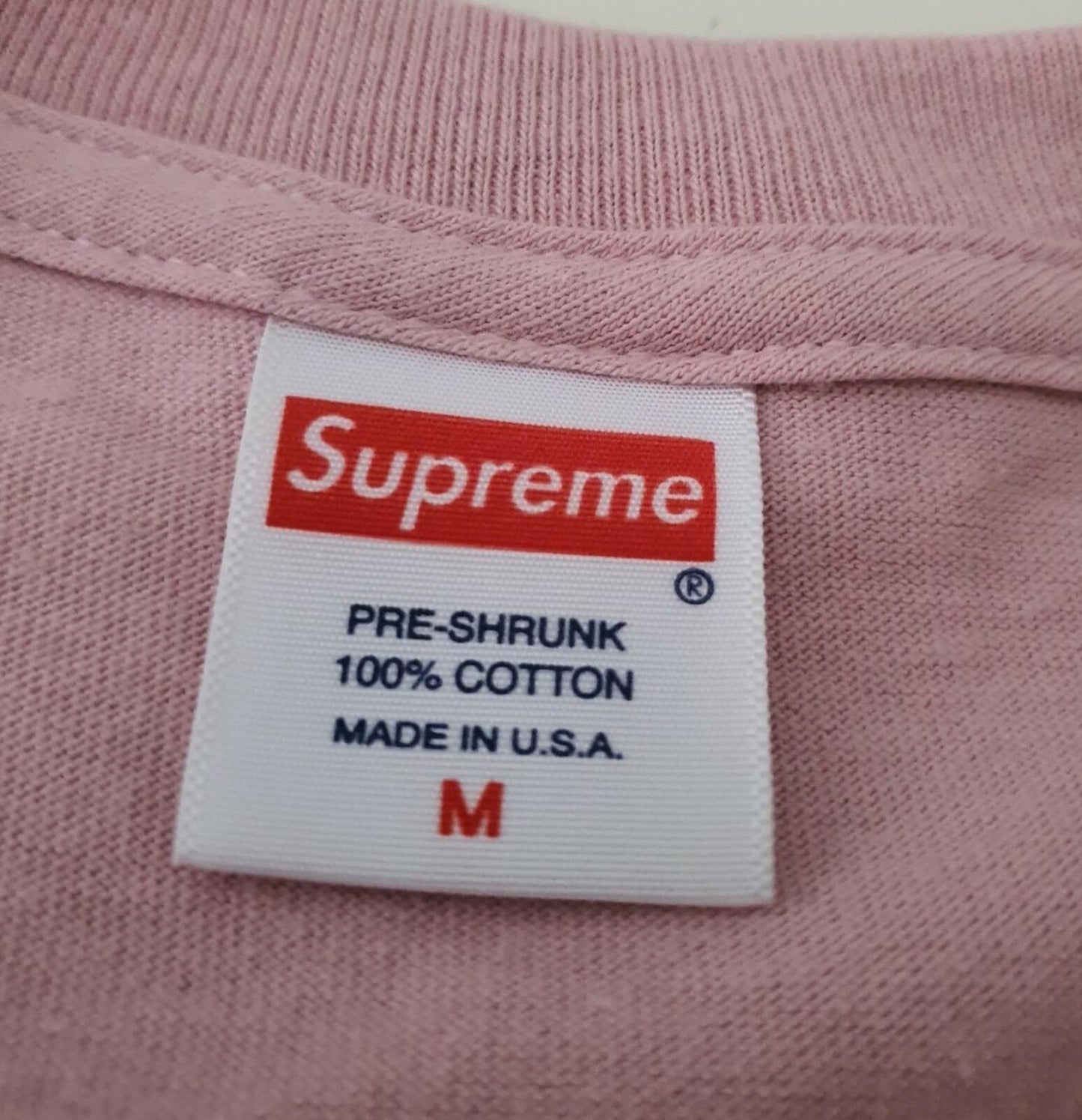 FW16 Supreme Whatever Tee Dusty Pink Size M
