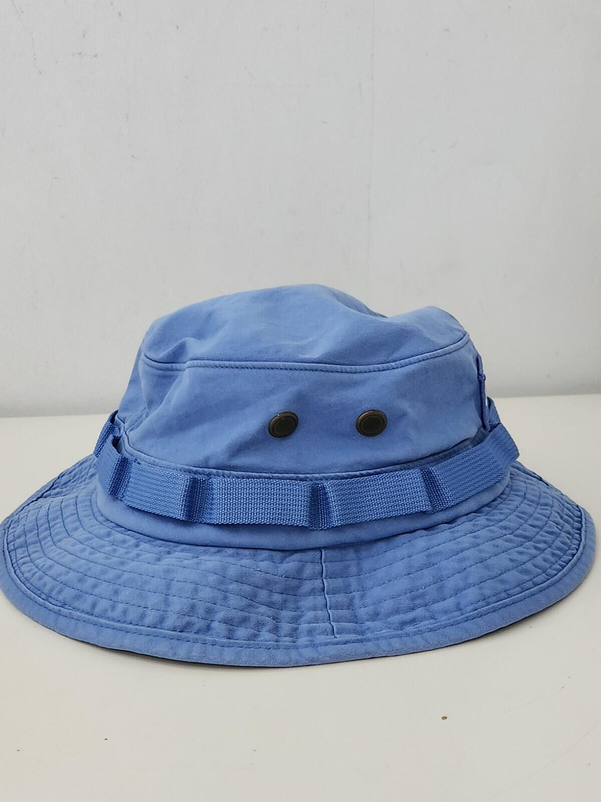 SS22 Supreme Military Boonie Blue Bucket hat M/L Crusher Medium / Large