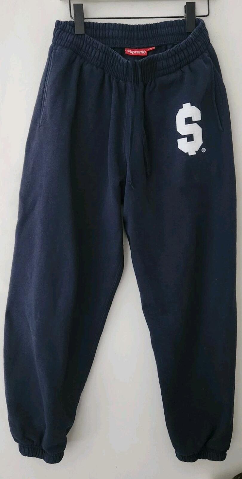SS24 Supreme $ Sweatpant Navy pants M Medium Made In Canada Trousers Dollar