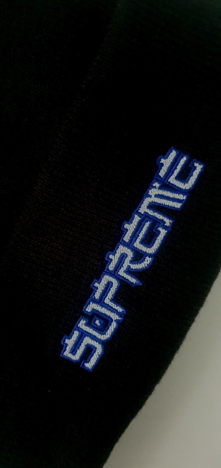 Gorro Supreme Demon FW21 negro bordado