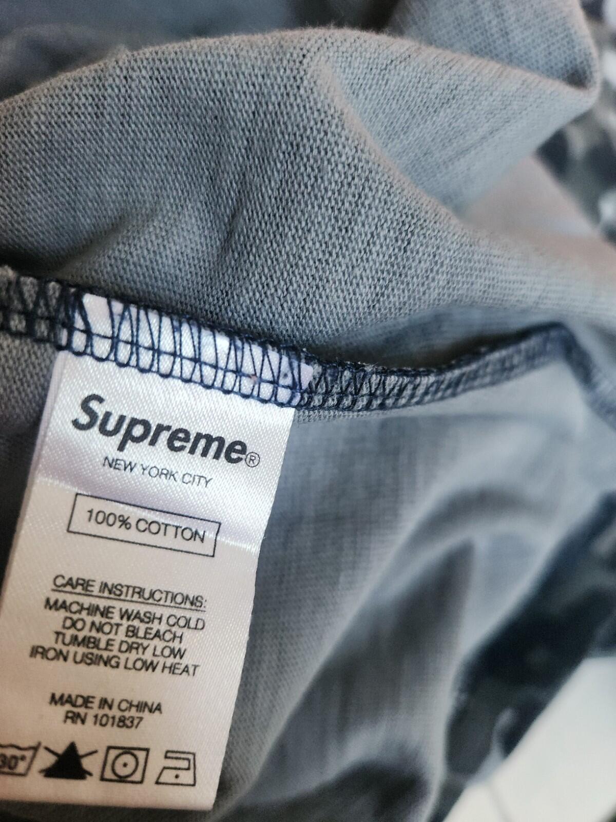 SS19 Supreme Navy German camo S/S pocket tee Size L large short sleeve t-shirt