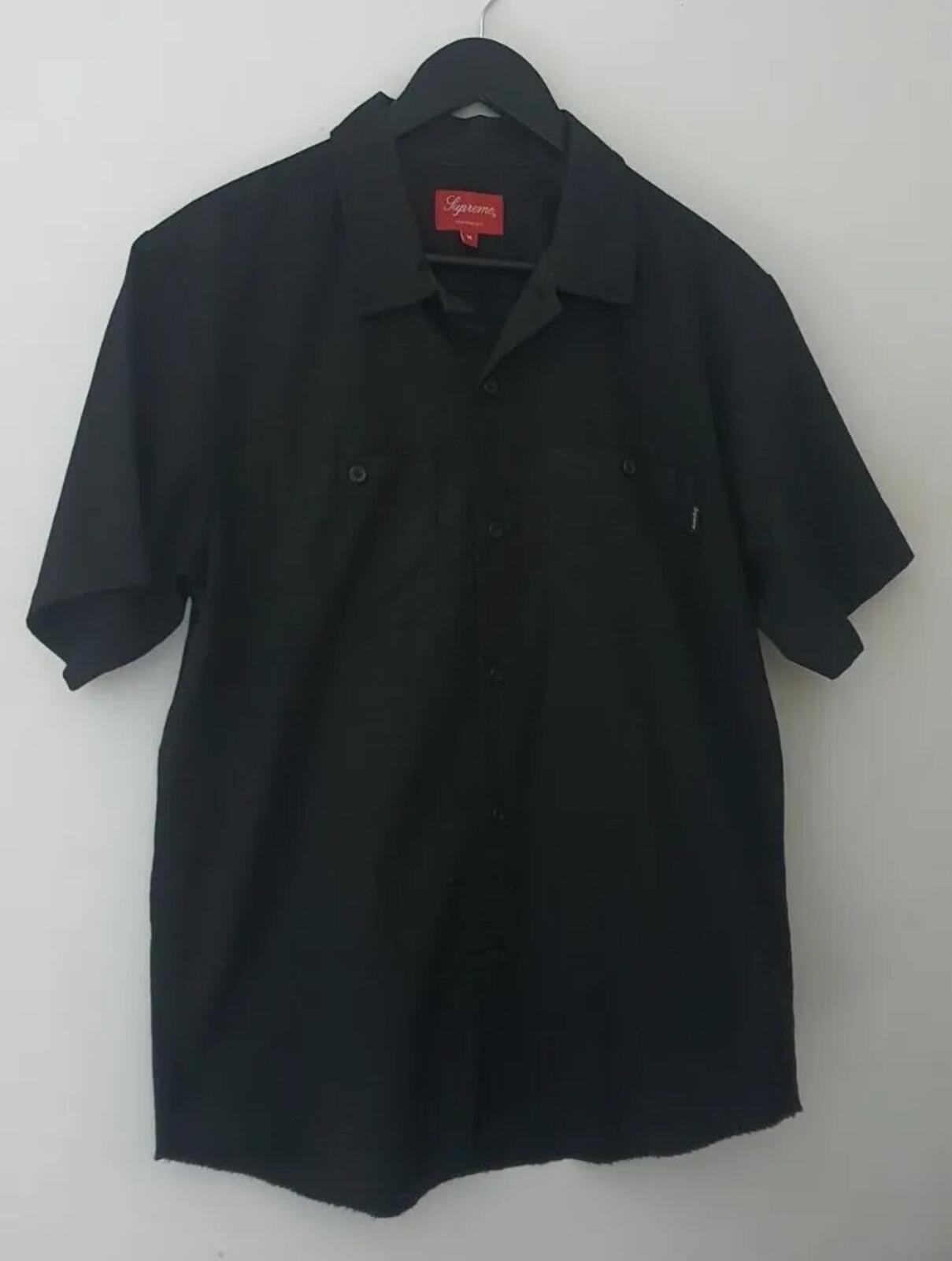 FW17 Supreme Gonz Ramm S/S Work Shirt Size M medium Mark Gonzales Supream Black