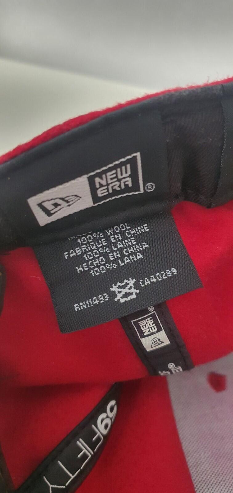 FW11 Supreme Loro Piana Box Logo New Era Red Wool size 7 5/8