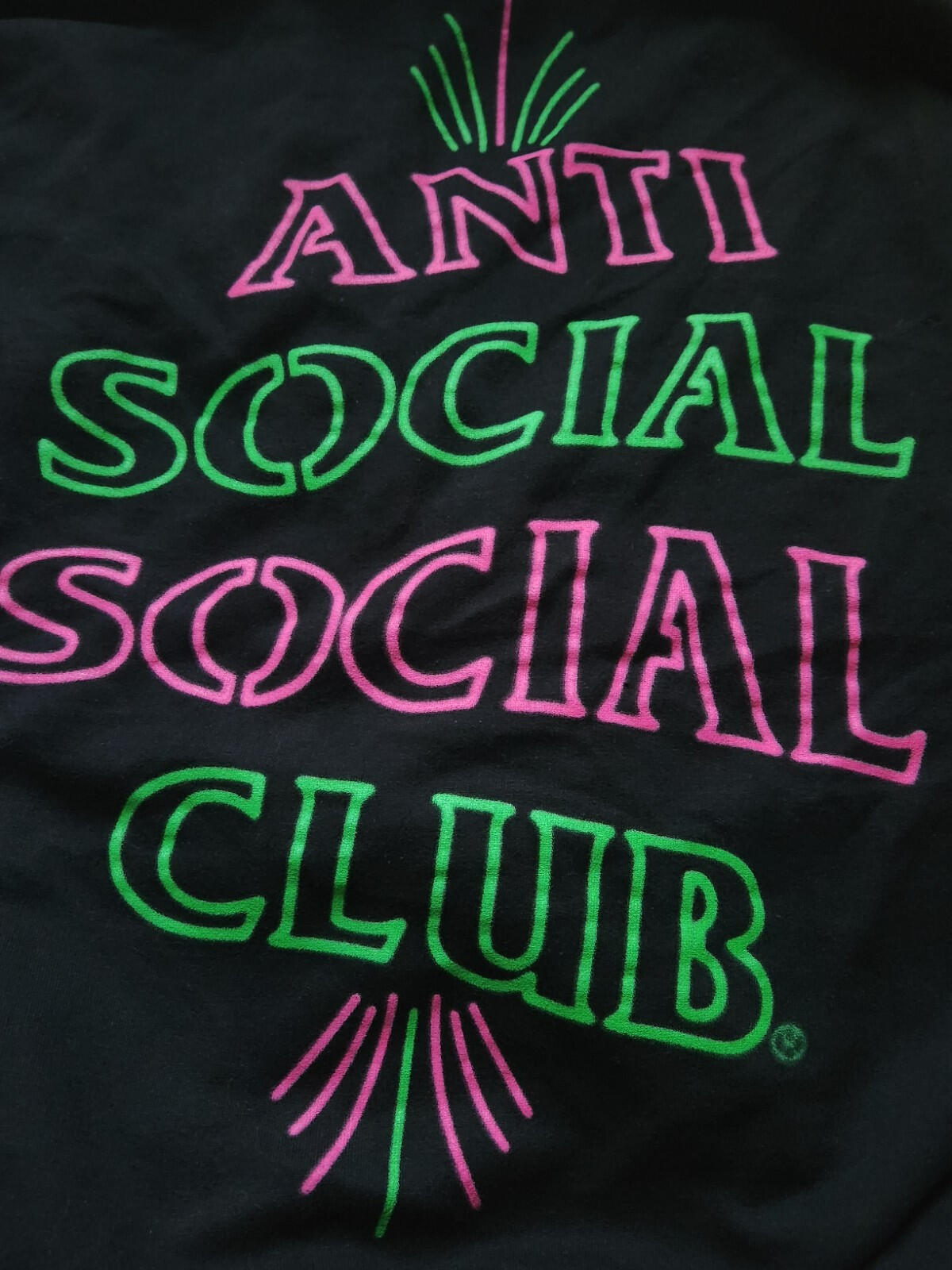 FW19 ANTI SOCIAL SOCIAL CLUB 777 hooded sweatshirt XL hoodie Black ASSC
