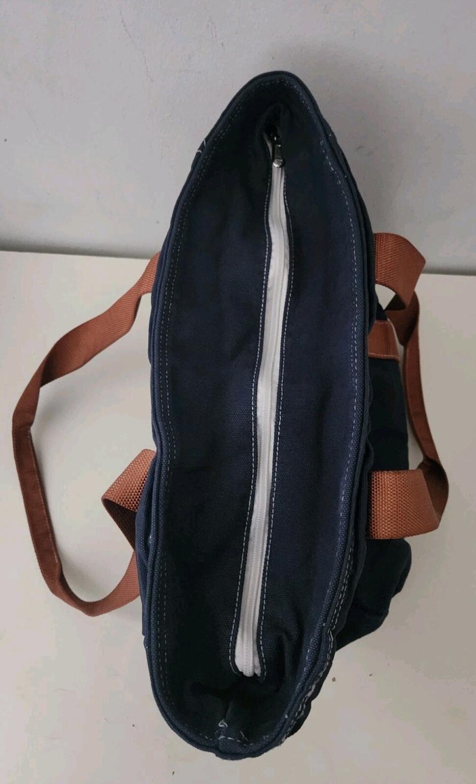 FW20 Supreme Canvas Tragetasche Rotes Box-Logo, BLAU GEFÄRBT
