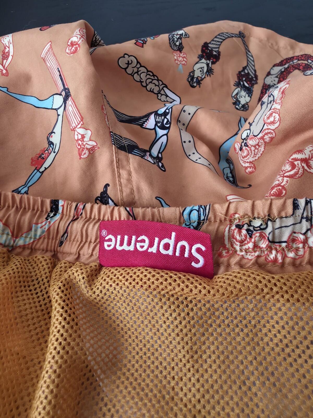 SS18 Supreme Alphabet Water Short Peach M Original artwork by Erte. ©Sevenarts