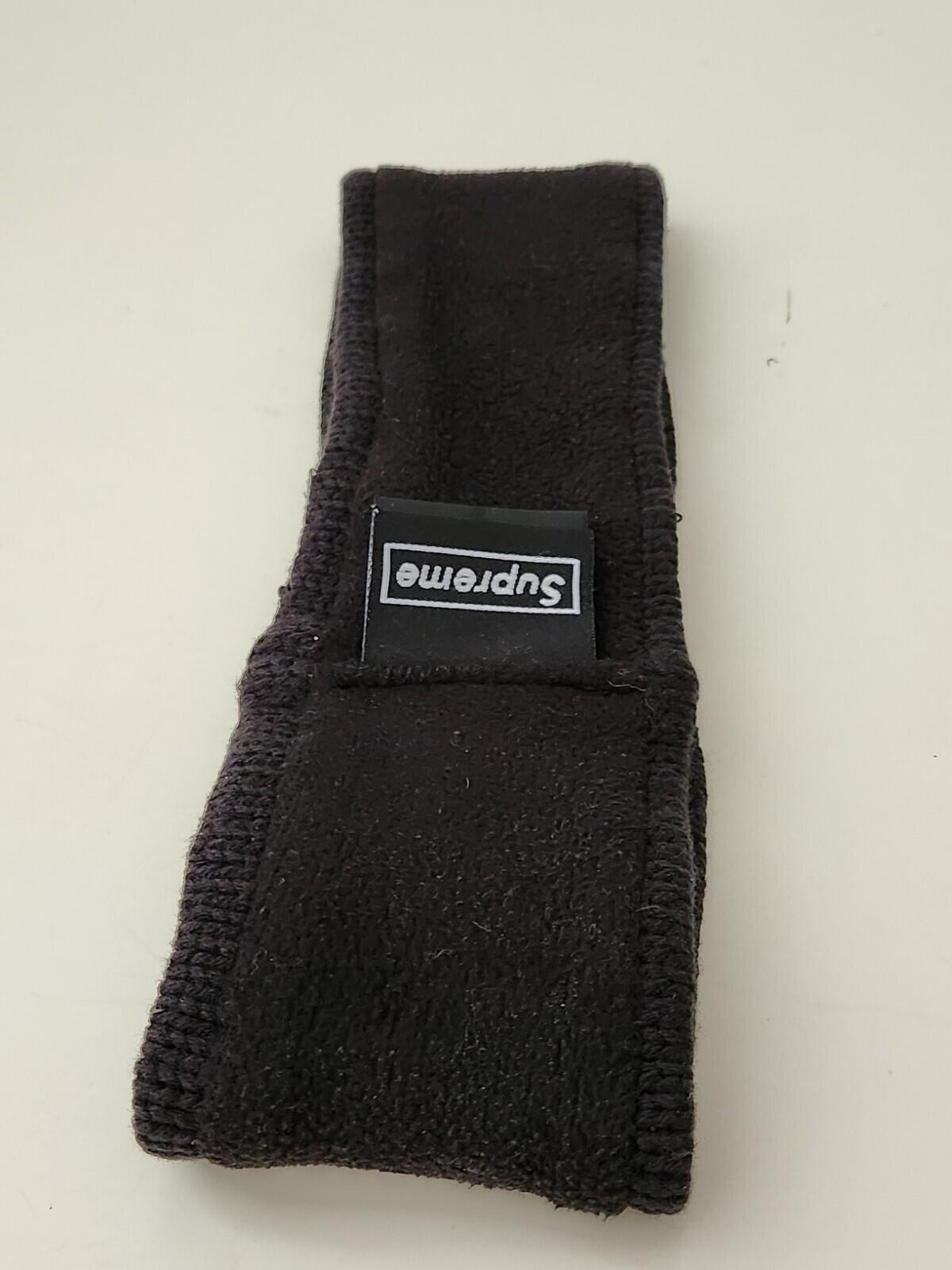 FW18 Supreme New Era Sequin Arc Logo Headband Black
