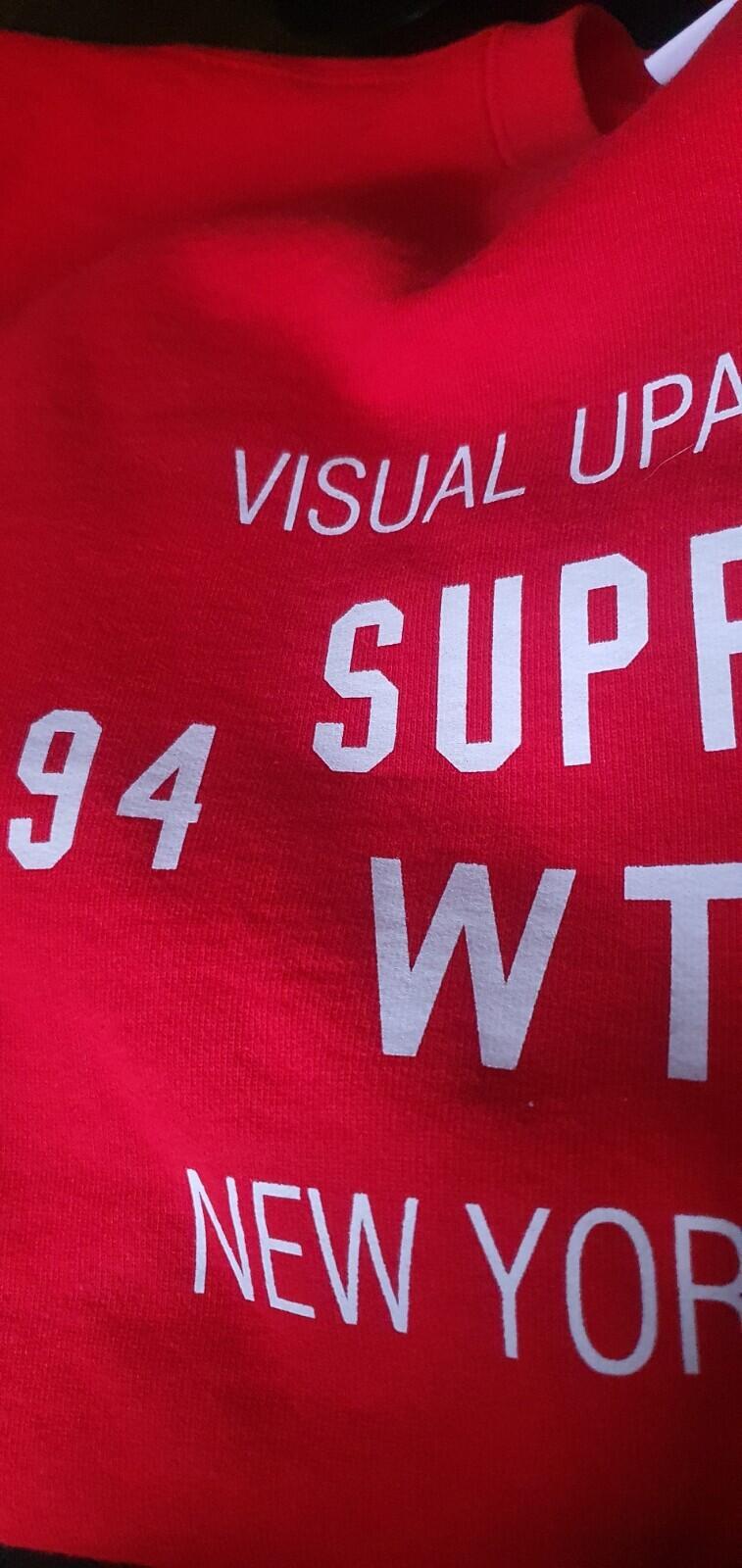 FW21 Supreme x WTAPS crewneck red Sweatshirt size M medium New With Tag Jumper