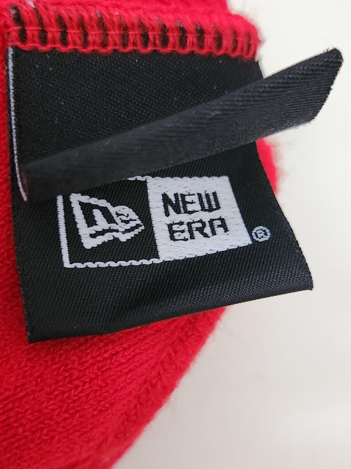 FW19 Supreme x New Era Script Cuff beanie Red Small Box Logo