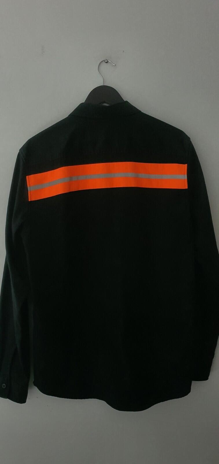 FW14 Supreme Hi-Vis Work Shirt Black Size M