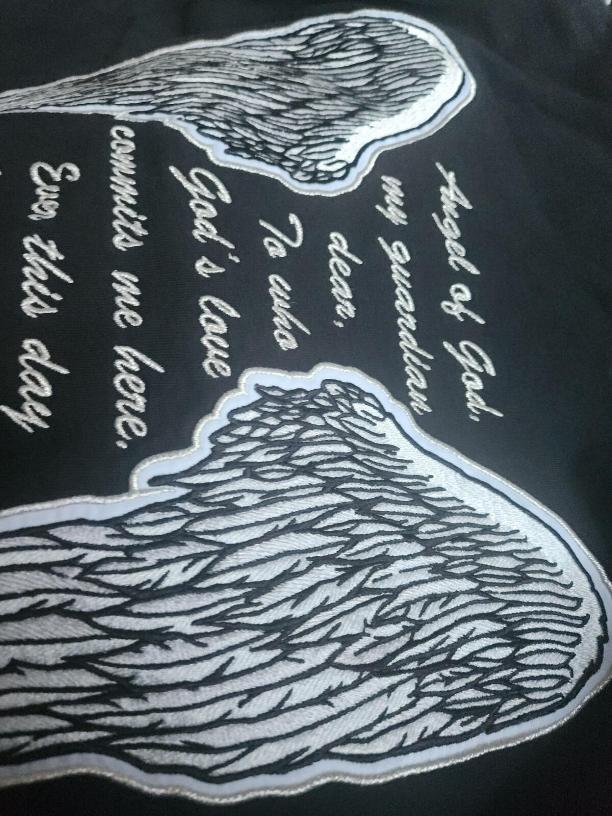 FW21 Supreme Guardian Hooded Sweatshirt black hoodie size M medium Angel Wings