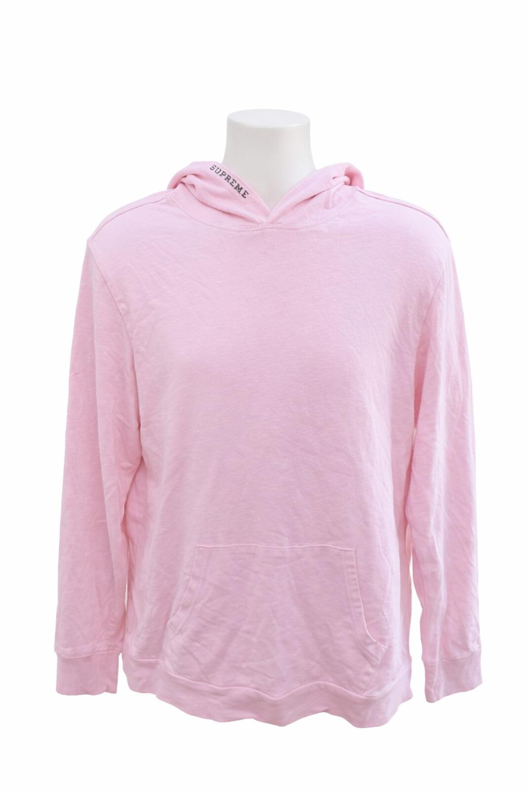 SS15 Supreme Mini Harvard Kapuzen-Langarmshirt Hoodie Pink Größe M