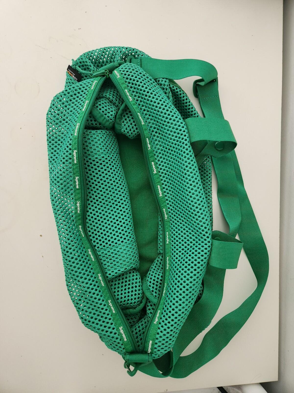 SS23 Supreme mesh duffle bag Green 25L holdall