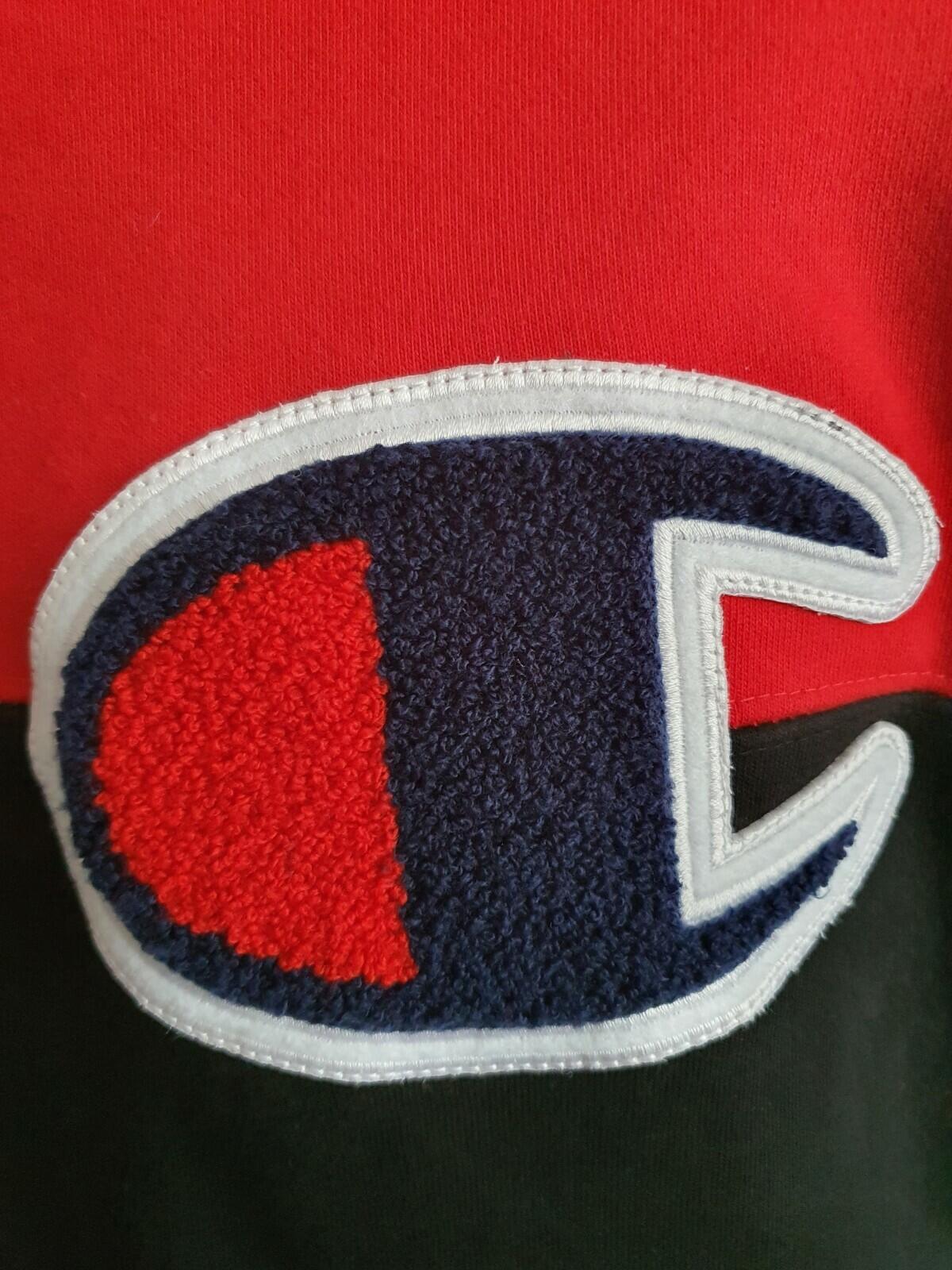 SS14 Supreme x Champion Red Hooded Sweatshirt  Size M