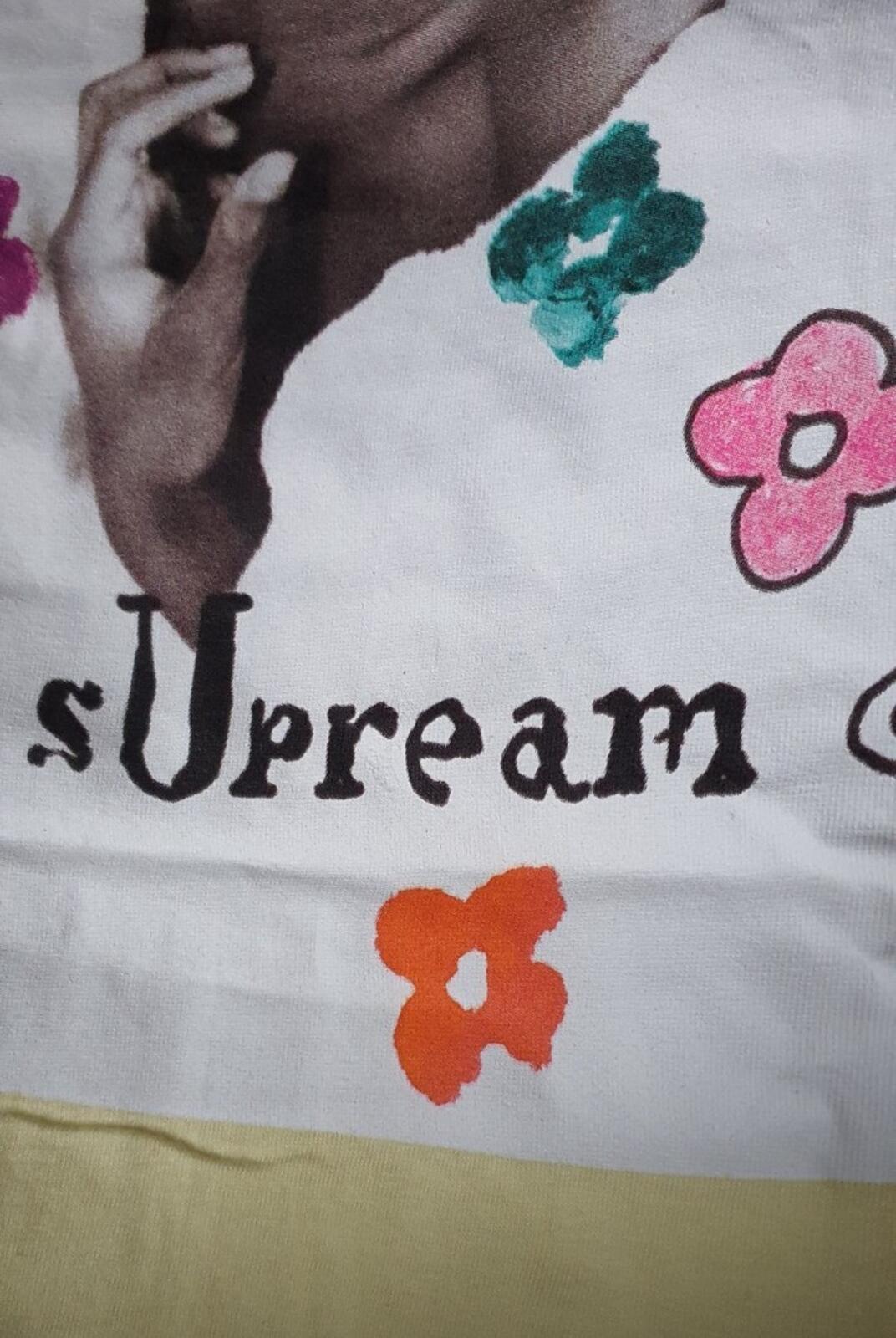 SS21 Supreme Naomi tee M Medium Pale Yellow T-shirt Campbell Gonz Supream
