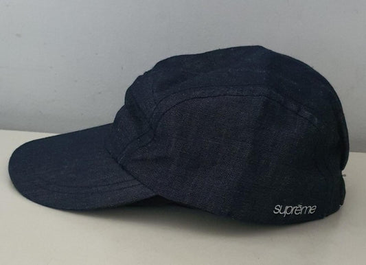 Gorra deportiva de mezclilla Supreme SS11, sombrero ajustado de lino, vintage 2011, muy raro