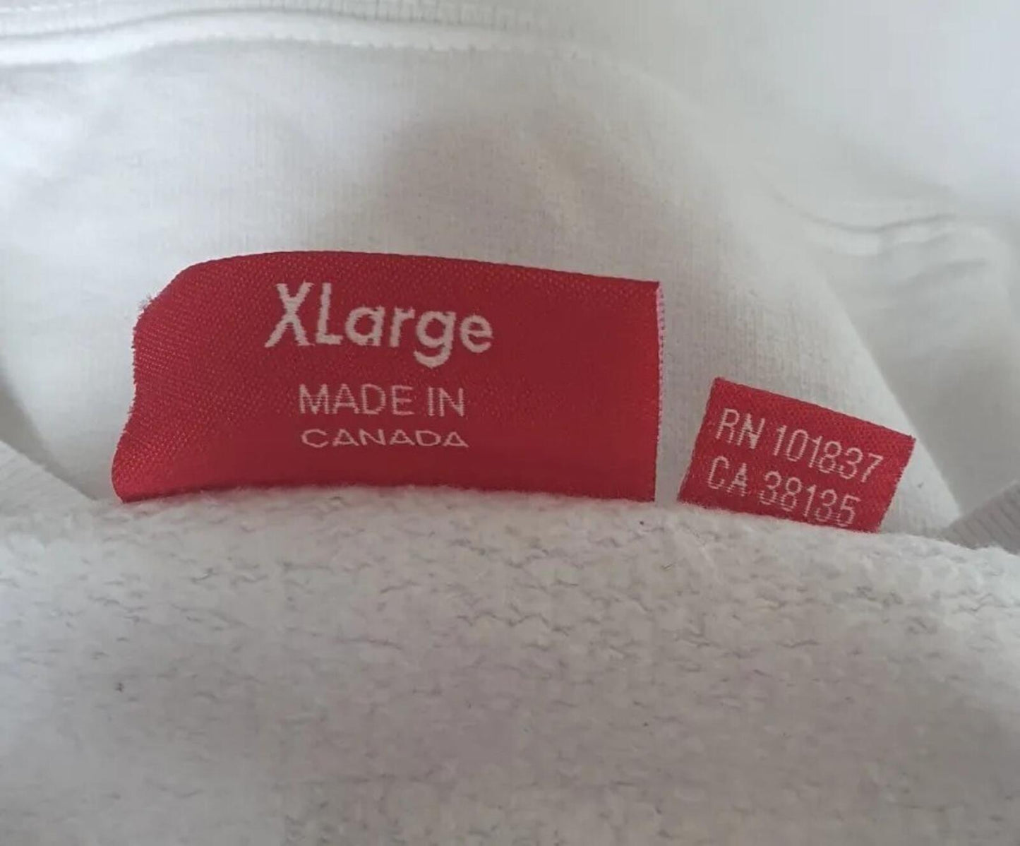 FW20 Supreme Side Logo Crewneck Weiß Größe XL