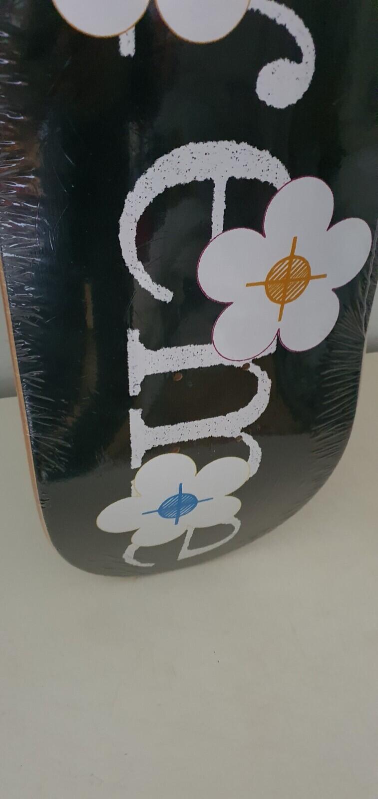 SS17 Supreme Flowers Skateboard Skate Deck Black Accessory