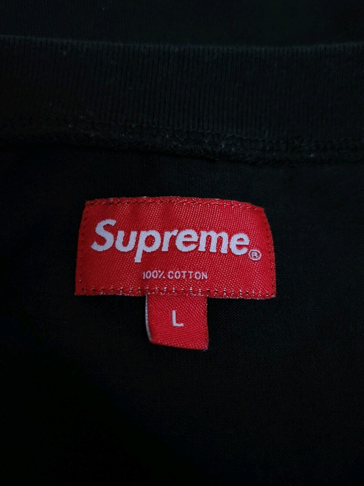 SS20 Supreme Patchwork Pocket Tee Kurzarm-Top Größe L Large T-Shirt Schwarz