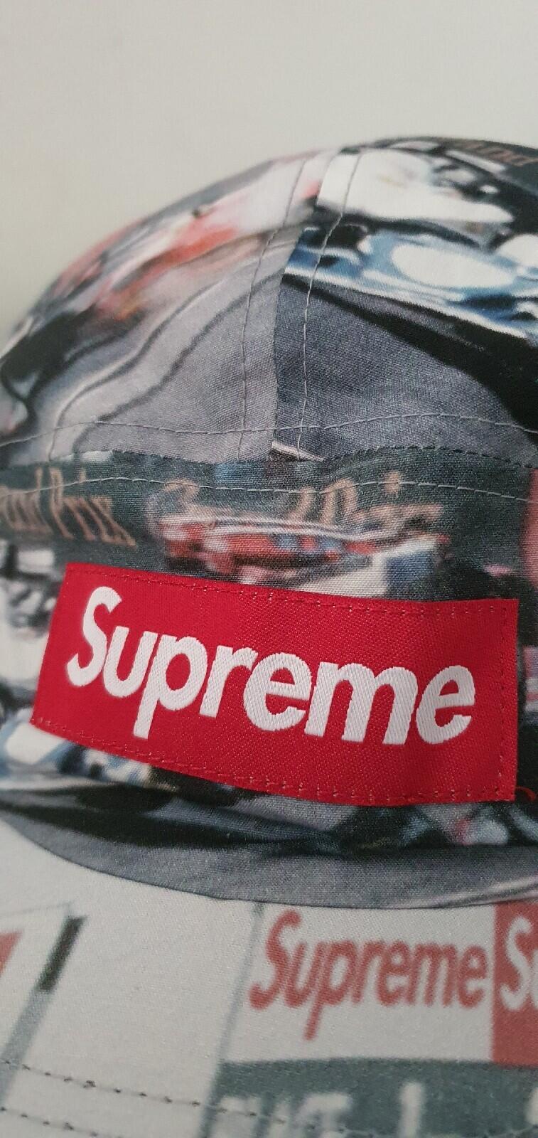 SS19 Supreme Grand Prix camp cap box logo Formula Hat