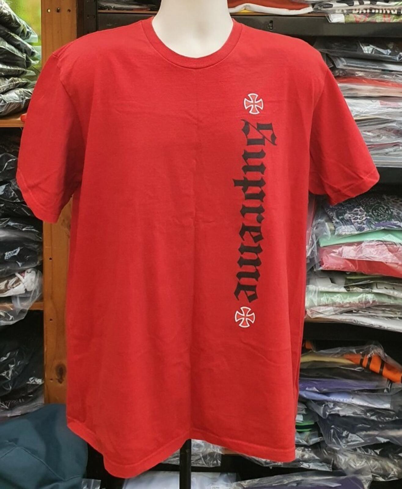 FW17 Supreme x Independent Old English Tee Red Size L