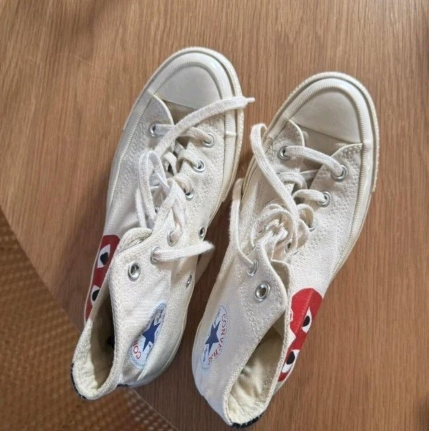 Comme des Garcons PLAY Converse Chuck Logo High Top Trainers 140 £ UK 6 EU 39 CDG
