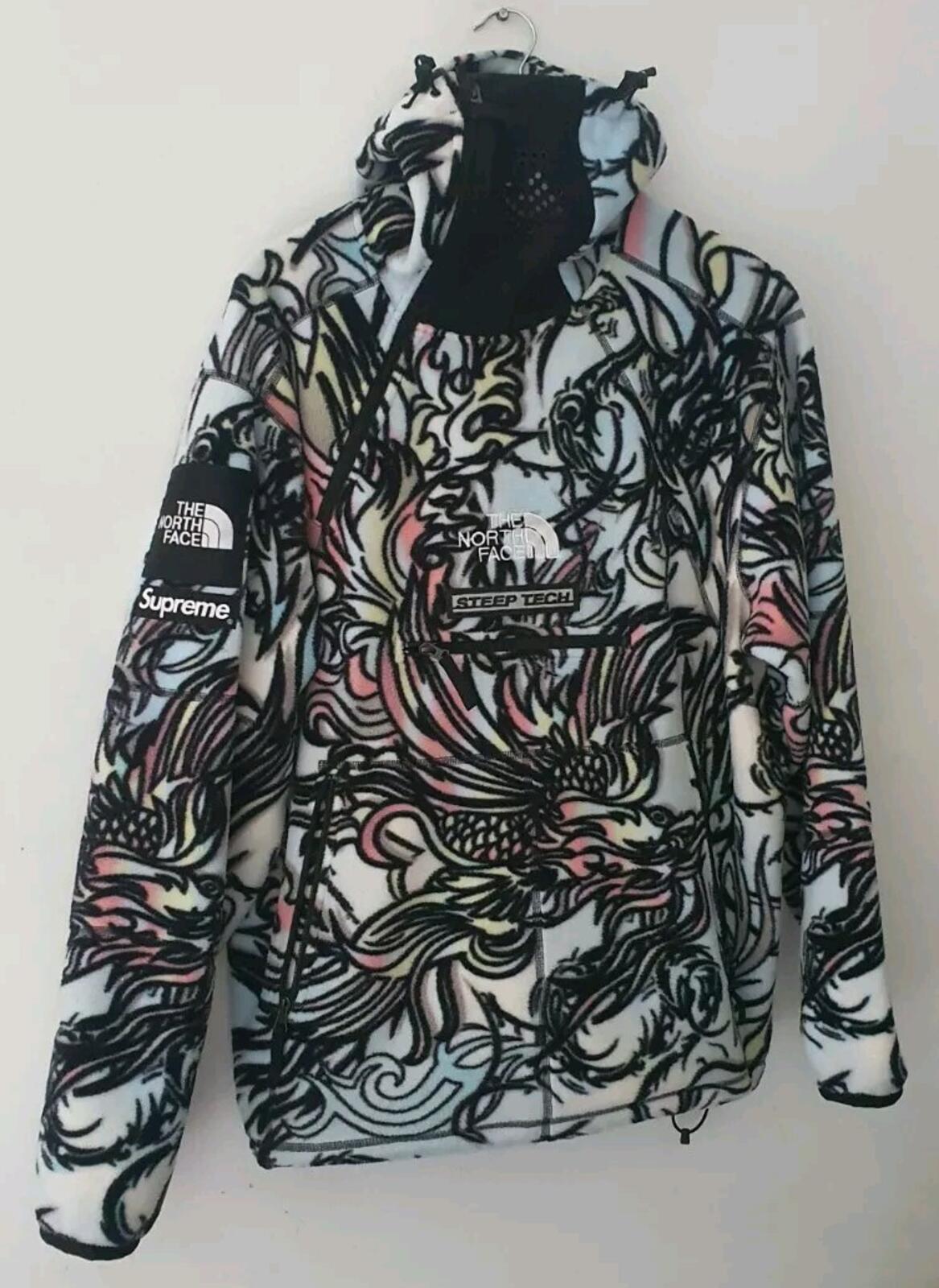 FW22 Supreme The North Face Steep Tech Fleece Pullover hoodie Dragon Medium TNF