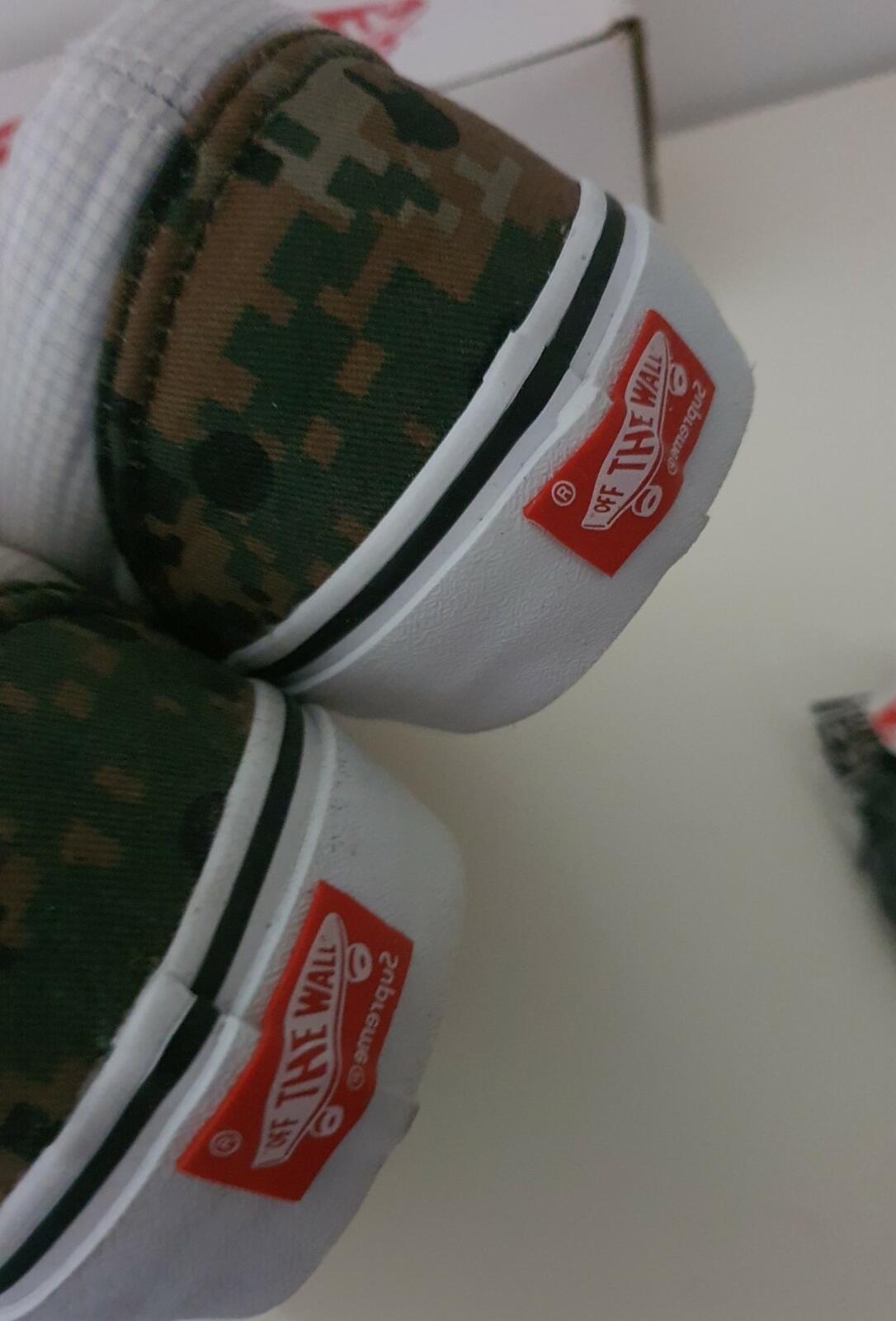 SS13 Supreme x Vans x Comme Des Garcons CDG Era Pro Talla US 8 UK 7 EU 40.5 oliva Rara