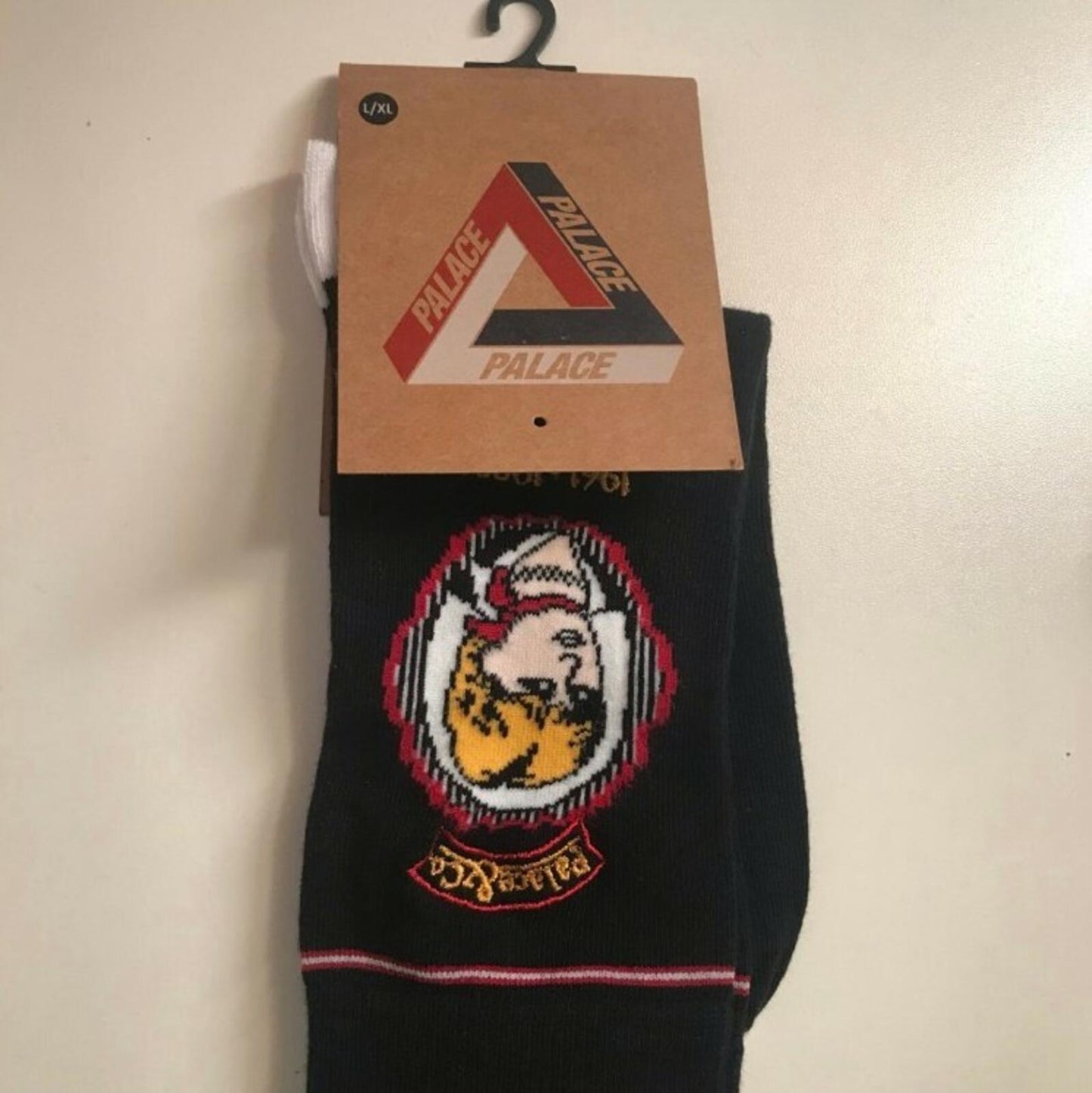 AW17 Palace POW Calcetines negros talla L/XL Lady Diana grande / XL Nuevos